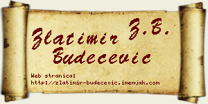 Zlatimir Budečević vizit kartica